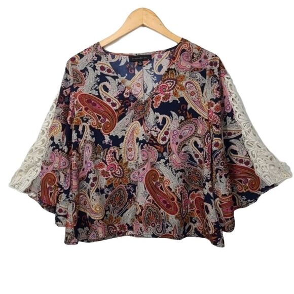 Dance & Marvel Paisley Print  Top - Picture 1 of 10